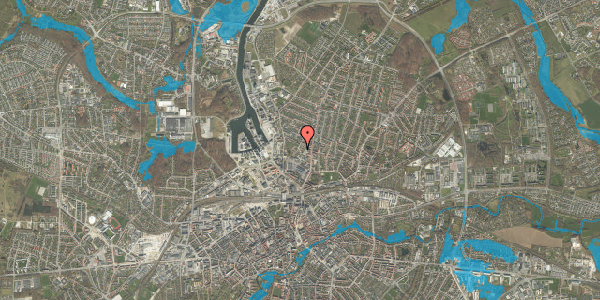 Oversvømmelsesrisiko fra vandløb på Løveparken 1Z, 5000 Odense C