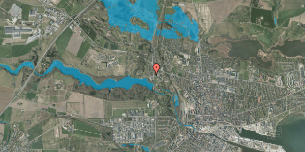 Oversvømmelsesrisiko fra vandløb på Lovbyvej 18A, 8700 Horsens