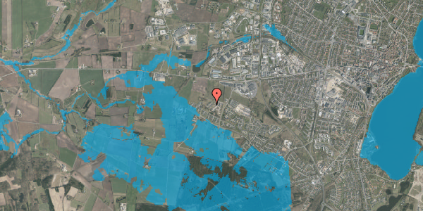 Oversvømmelsesrisiko fra vandløb på Svalelunden 21, 8800 Viborg