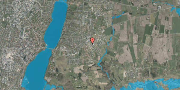 Oversvømmelsesrisiko fra vandløb på Asmild Mark 142, 8800 Viborg