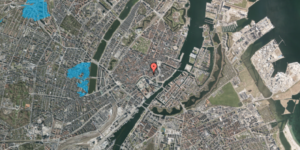 Oversvømmelsesrisiko fra vandløb på Admiralgade 21, 1066 København K