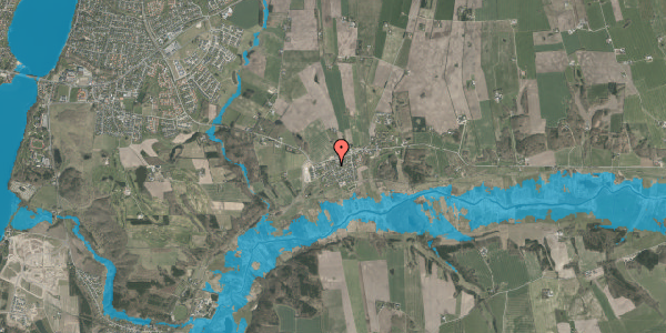Oversvømmelsesrisiko fra vandløb på Gl. Vibækvej 10, 8800 Viborg