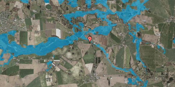 Oversvømmelsesrisiko fra vandløb på Store Valbyvej 277, 3670 Veksø Sjælland