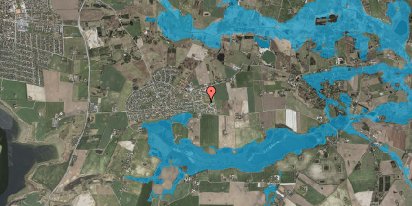 Oversvømmelsesrisiko fra vandløb på Holmehøjen 39, 4000 Roskilde