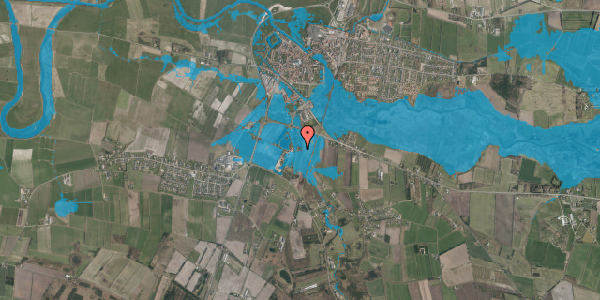 Oversvømmelsesrisiko fra vandløb på Haulundvej 111, 6760 Ribe