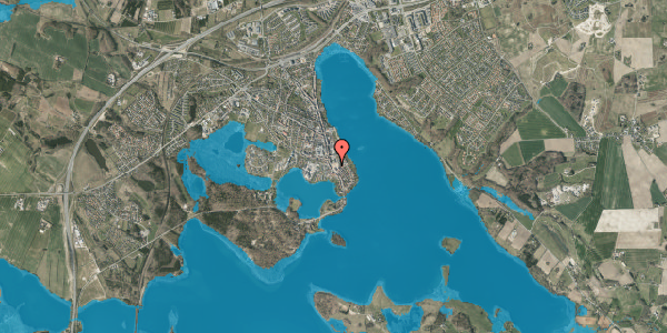 Oversvømmelsesrisiko fra vandløb på Adelgade 42, 8660 Skanderborg