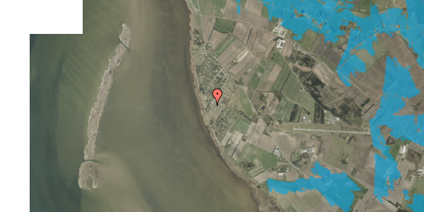 Oversvømmelsesrisiko fra vandløb på Syrenvej 165, 6900 Skjern
