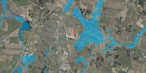 Oversvømmelsesrisiko fra vandløb på Rådyret 36, 9530 Støvring