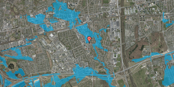 Oversvømmelsesrisiko fra vandløb på Park Allé 292, 2605 Brøndby