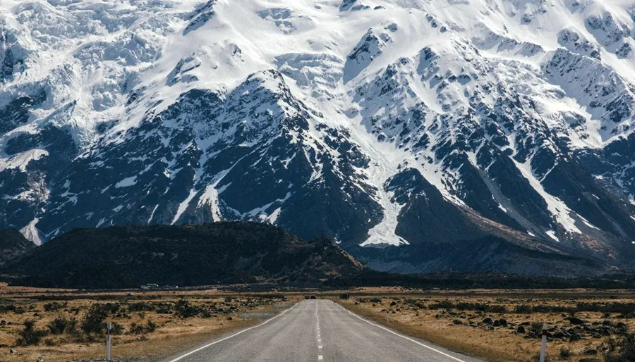 Weg richting de Rocky Mountains