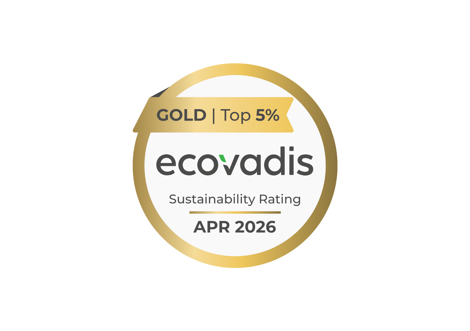 EcoVadis Gold Medal