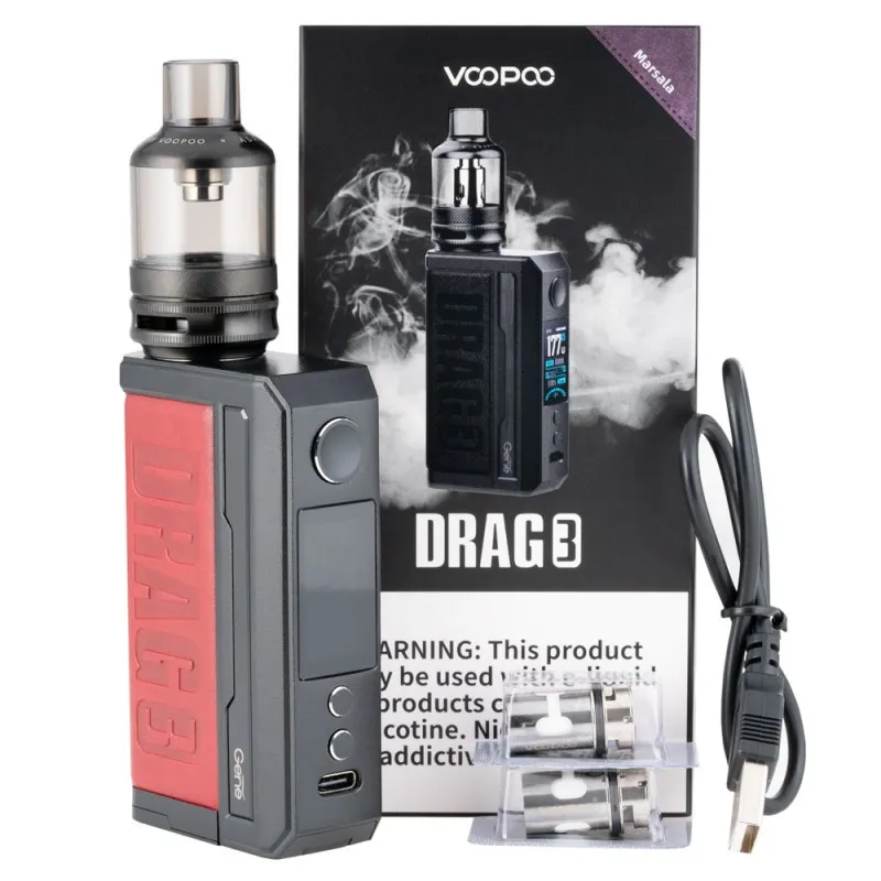 Black Red Drag 3 TPP-X Kit - Vape Lab