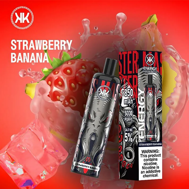  KK Energy Strawberry Banana 5000 puffs