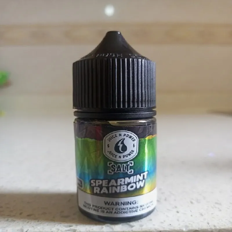 Spearmint Rainbow Juice N Power Salt 25 & 50MG - Vape Lab