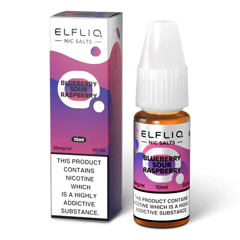 Tangy Blueberry Sour Raspberry Vape Juice - ELFBAR ELFLIQ 10ml ...
