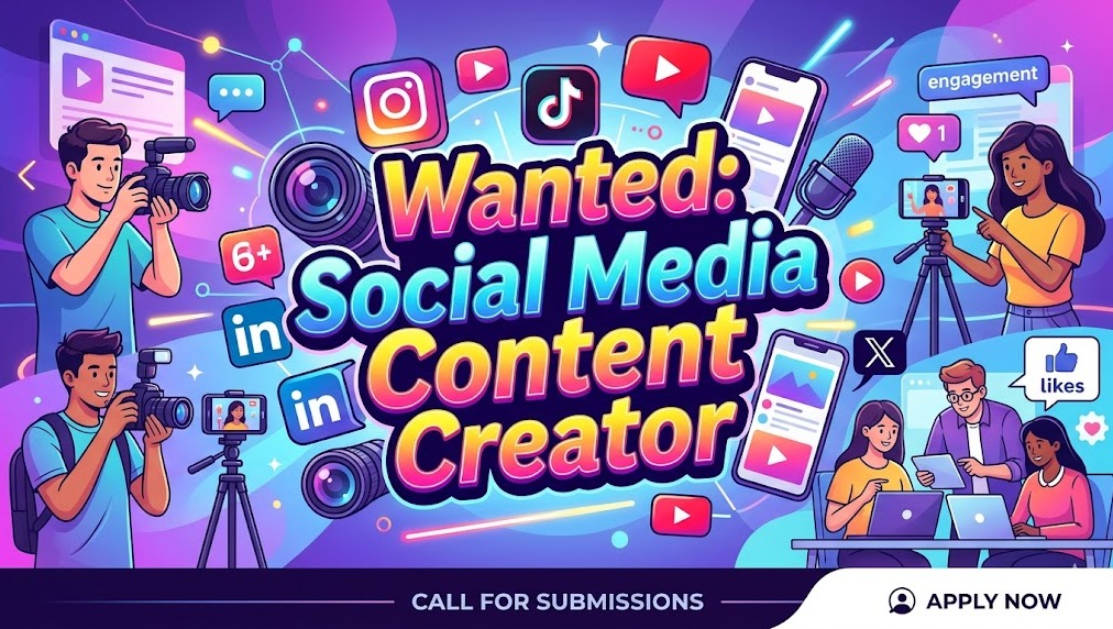 請即報名參加，成為義工 Volunteer for Social Media Content Creator now