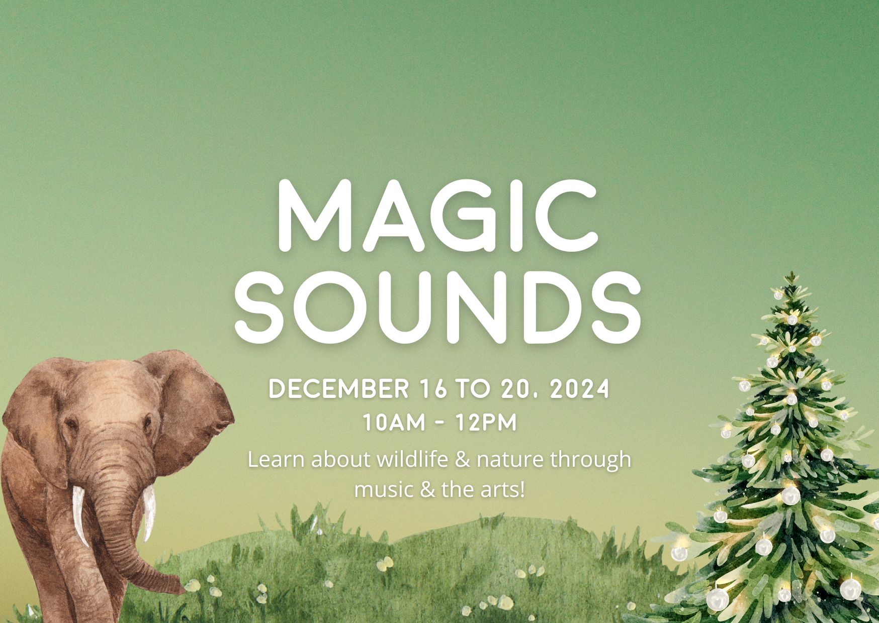 請即報名參加，成為義工 Volunteer for Magic Sounds Workshop Support (Dec 16 - 20) now