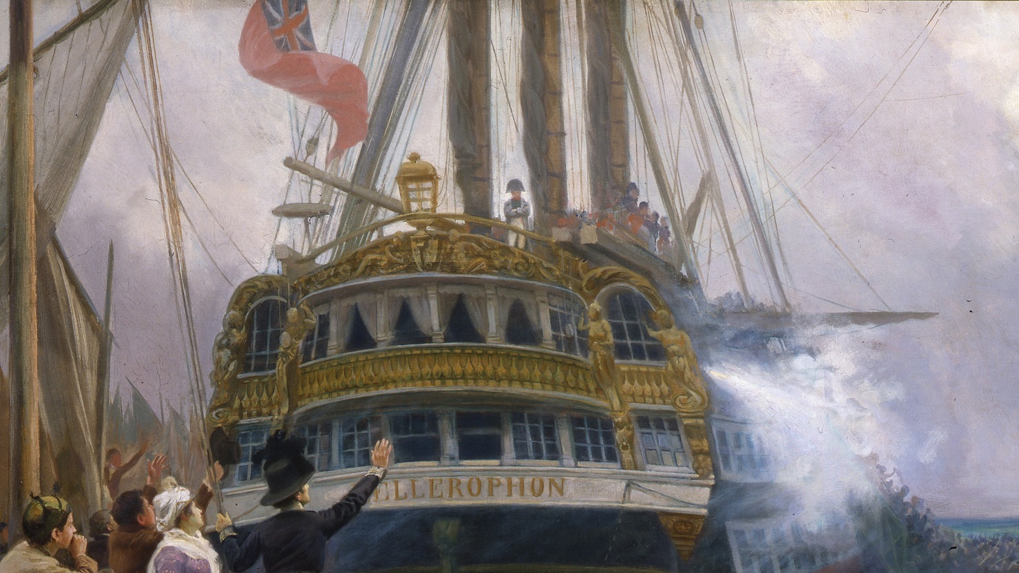 'Napoleon in Plymouth Sound, August 1815' by Jules Girardet (detail)