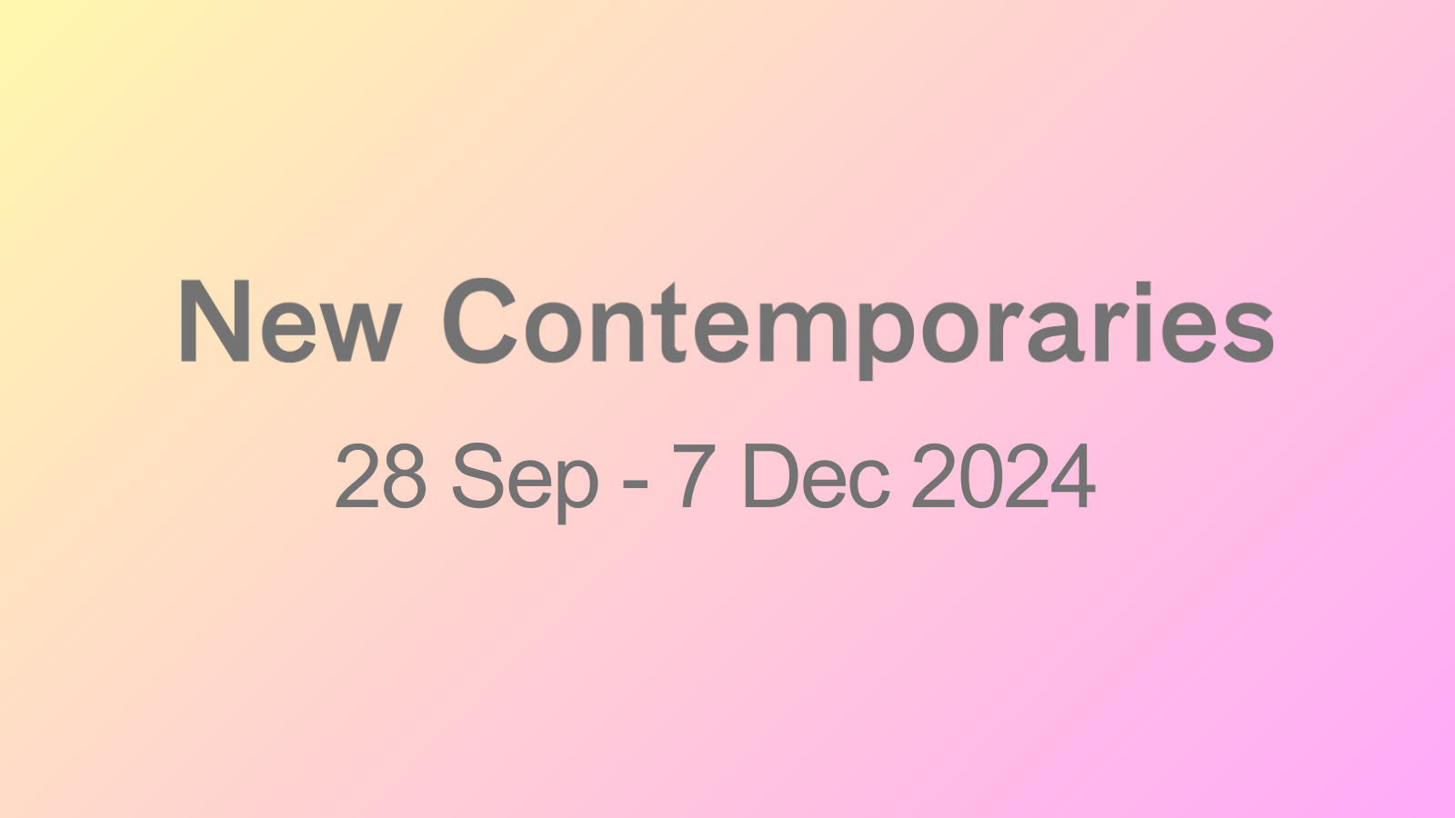 New Contemporaries 2