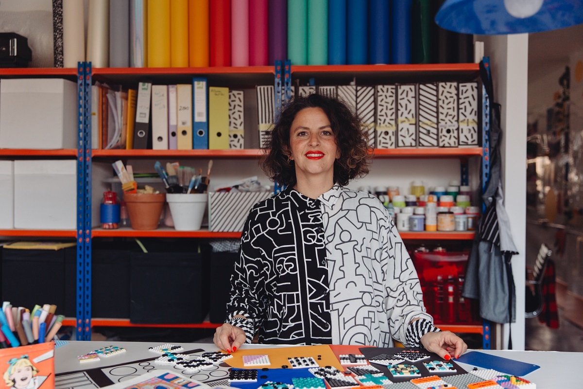 Camille Walala in her studio 2020 Photo by Dunja Opalko R