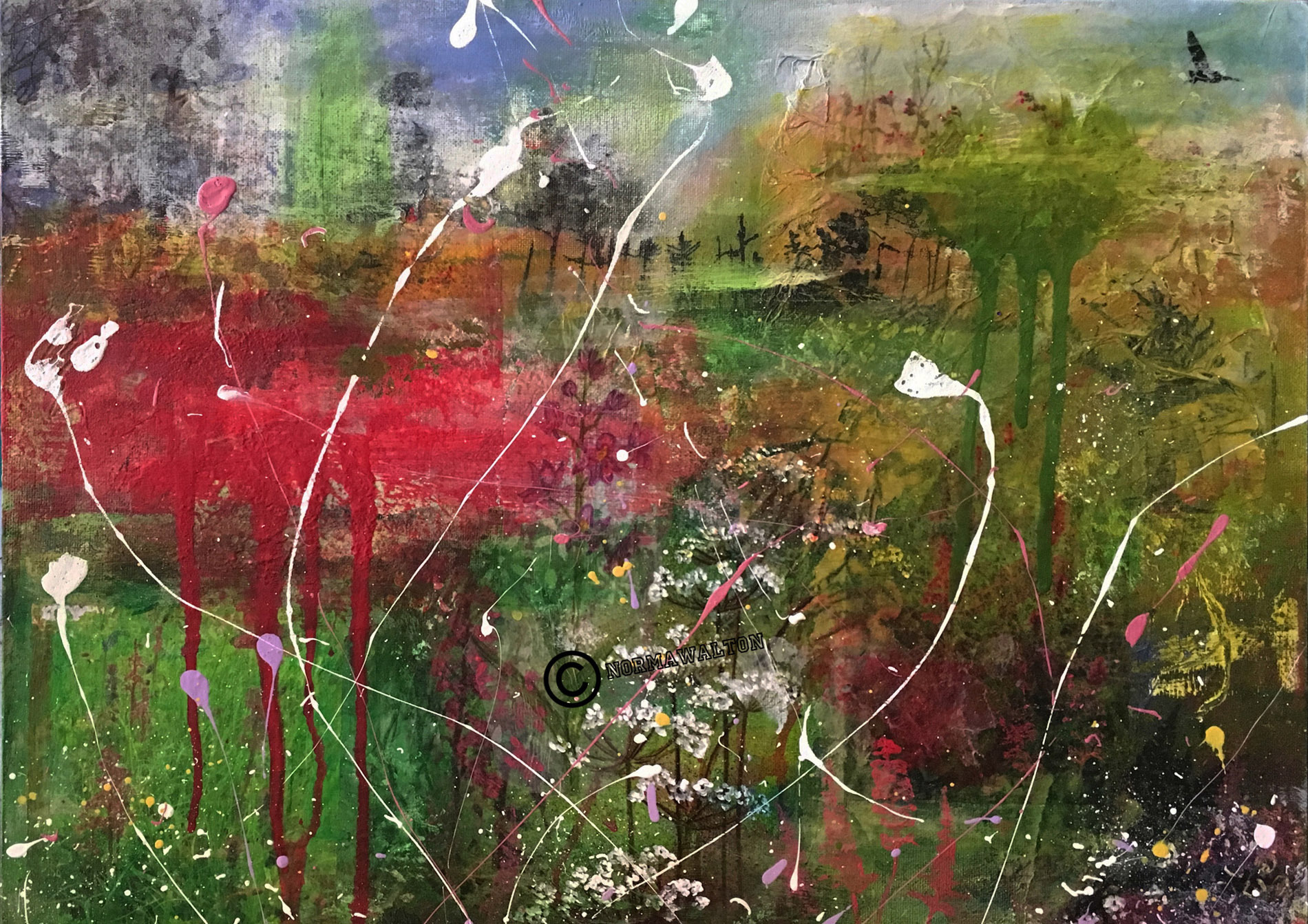 Norma Walton Devon Coloursof Spring5 Mixed Media 53x43cm