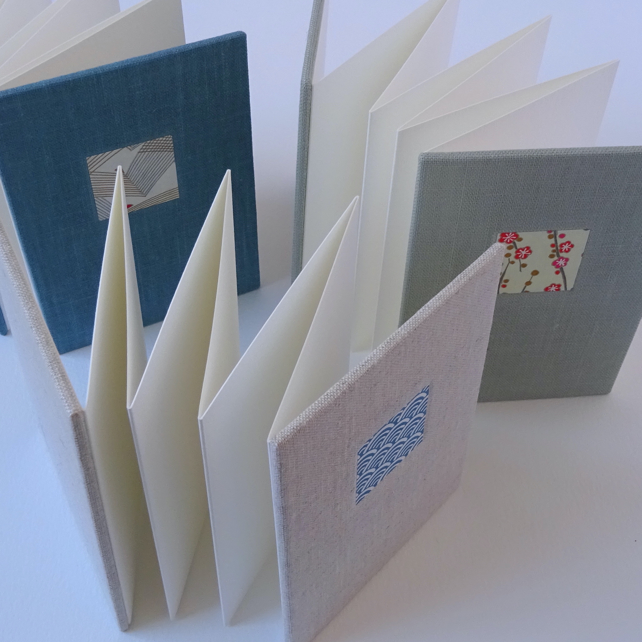 Perfect bindings 3 linen concertina sketchbooks