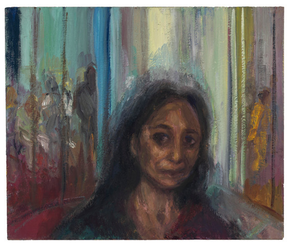 Jai Chuhan Self Portrait Gallery 2024 oil on canvas 75 x 90 cm