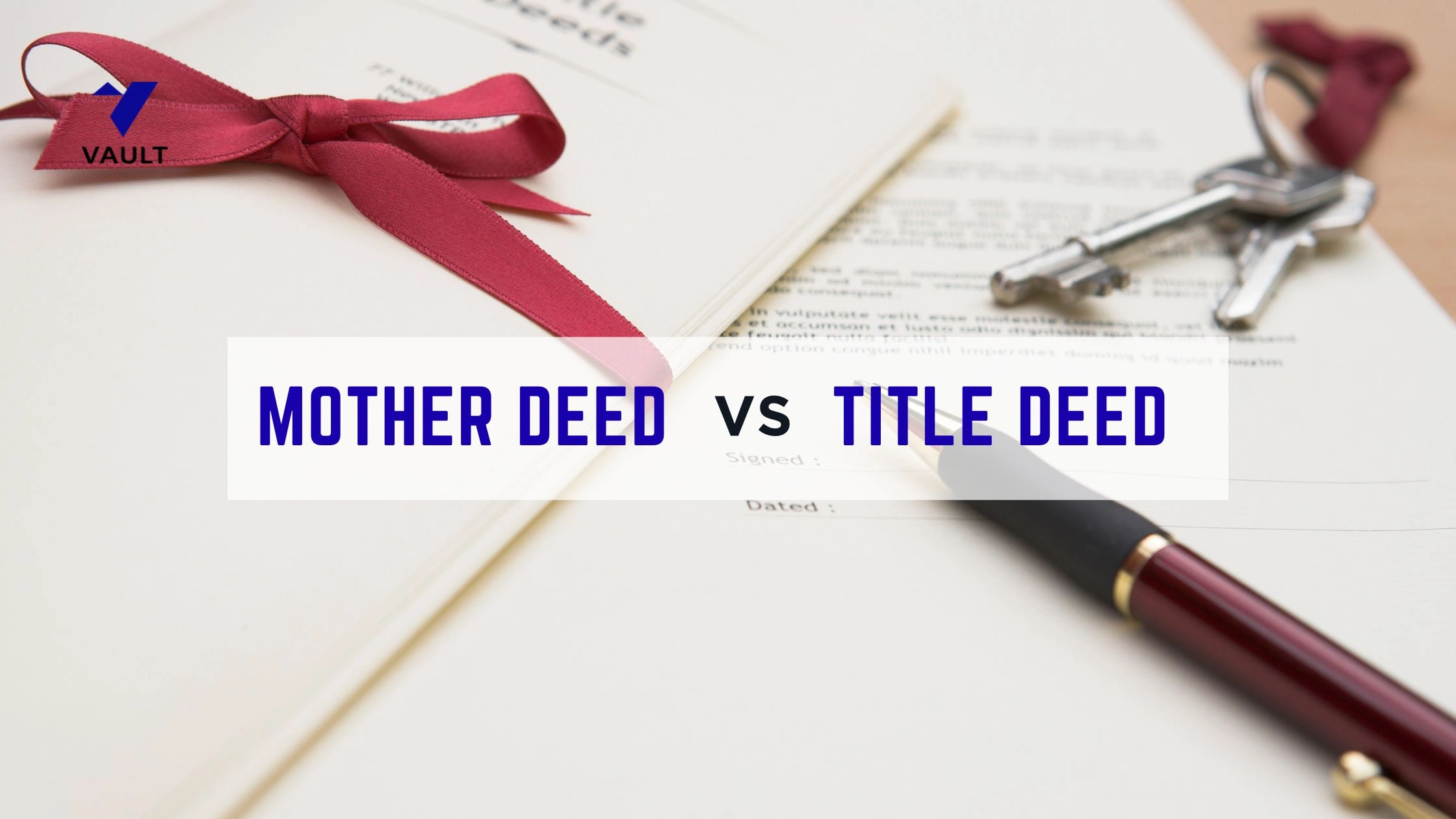 Mother Deed vs Title Deed: Key Differences, Usage & Format