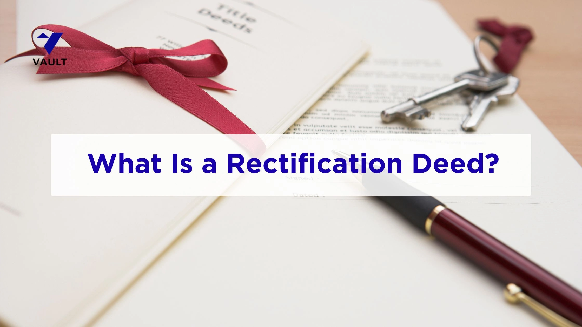 What Is a Rectification Deed? How to Correct a Deed in Bangalore