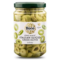 Org Sliced Green Olives
