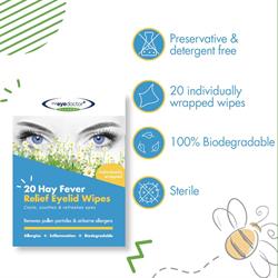 Allergy Relief Eyelid Wipes 20