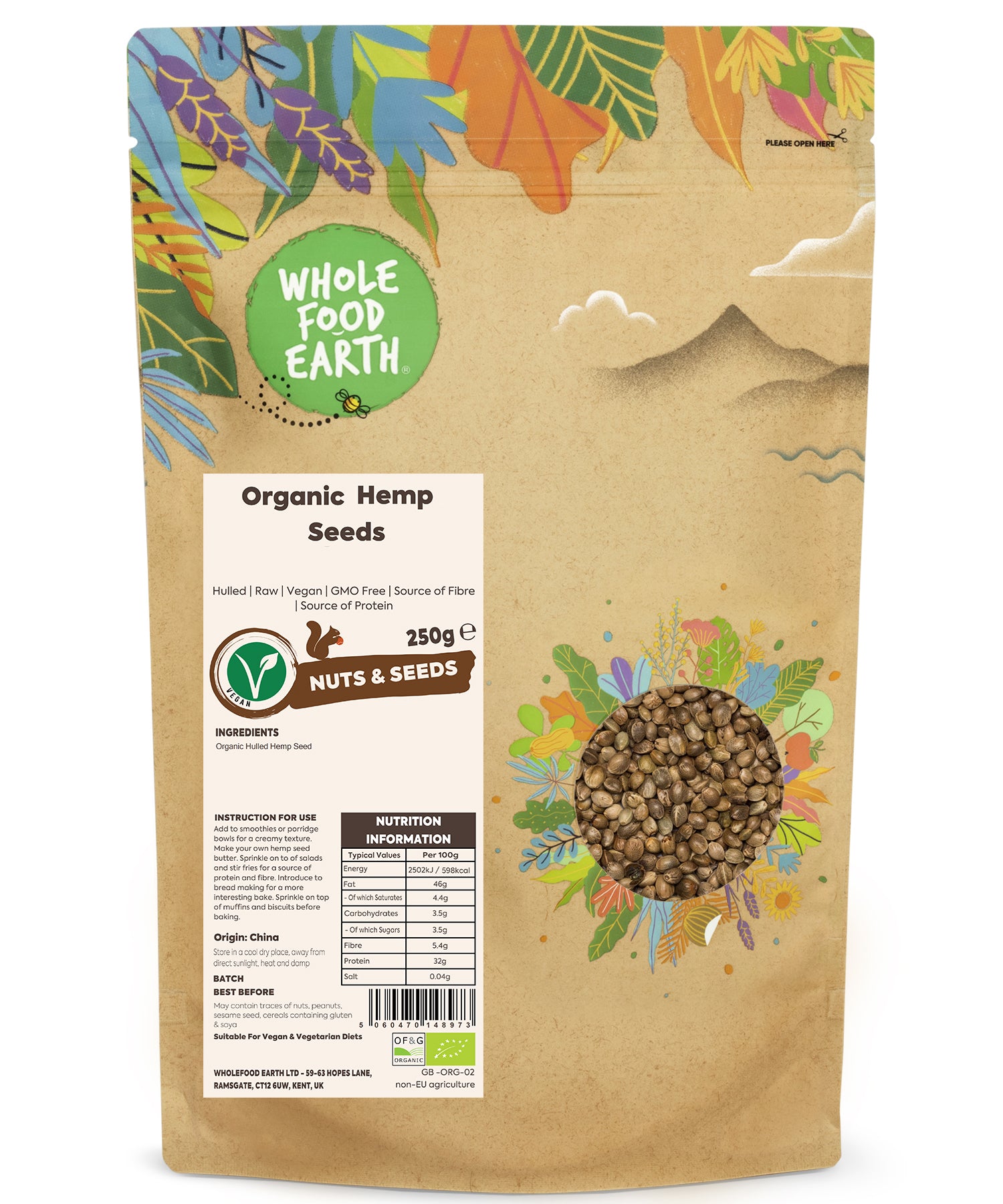 Organic Hemp Seed