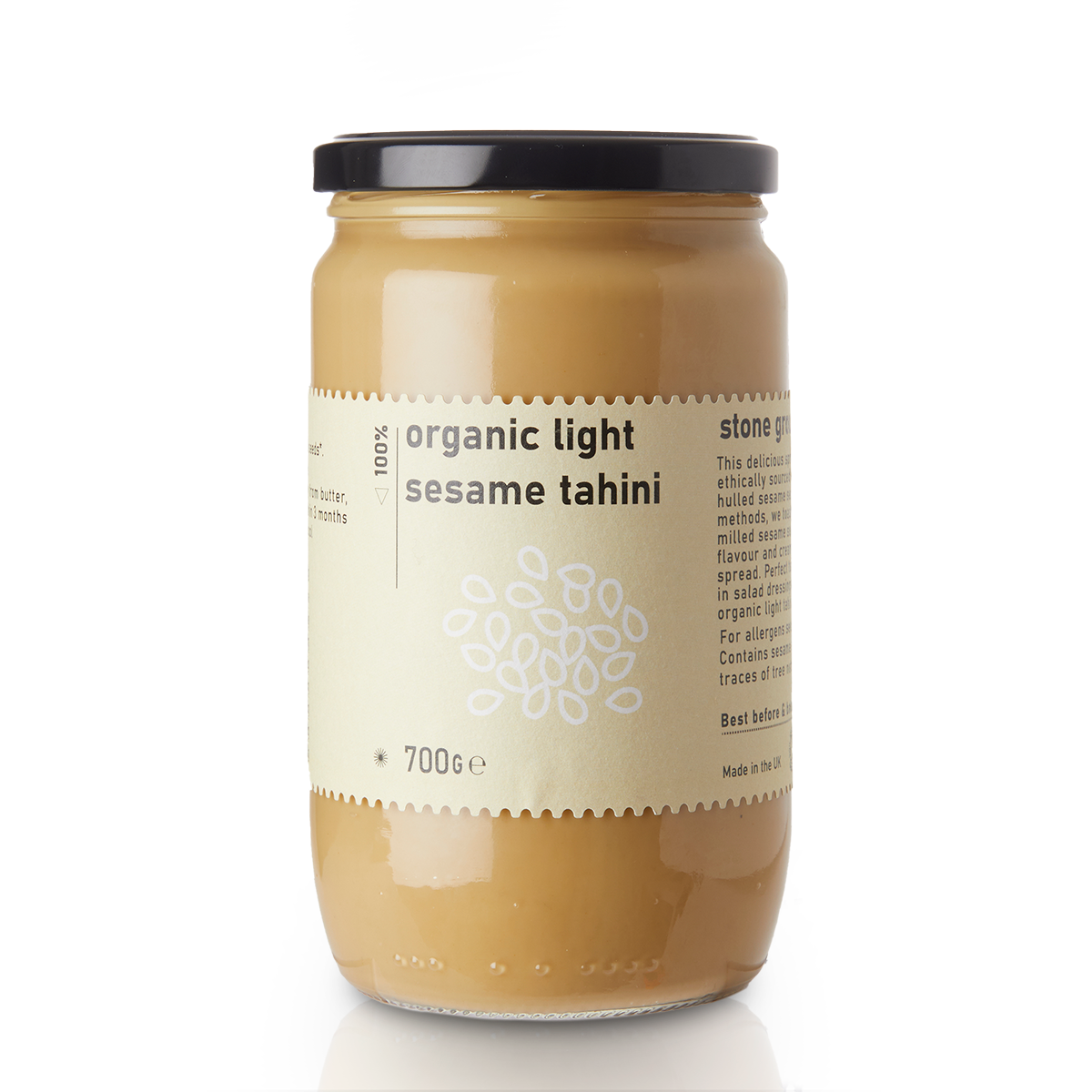 Organic Light Sesame Tahini - 700g - RAWGORILLA