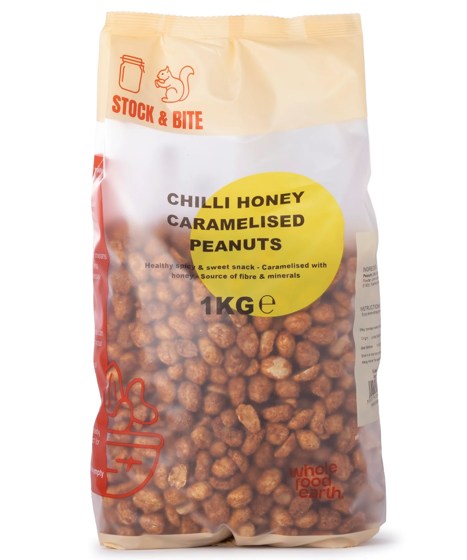 Chilli Honey Caramelised Peanuts - Stock & Bite