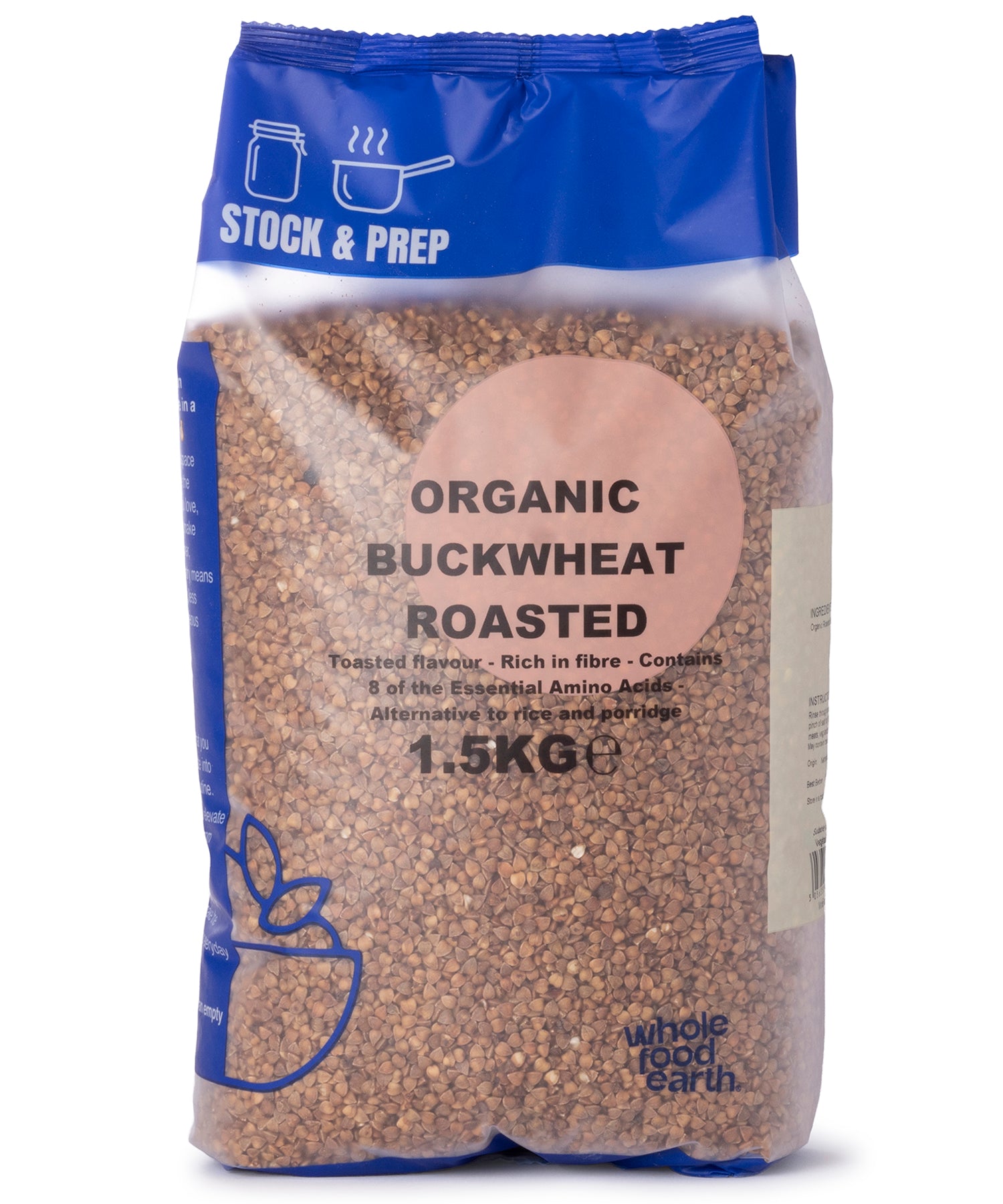 Organic Roasted Buckwheat - Stock & Prep - 1.5kg