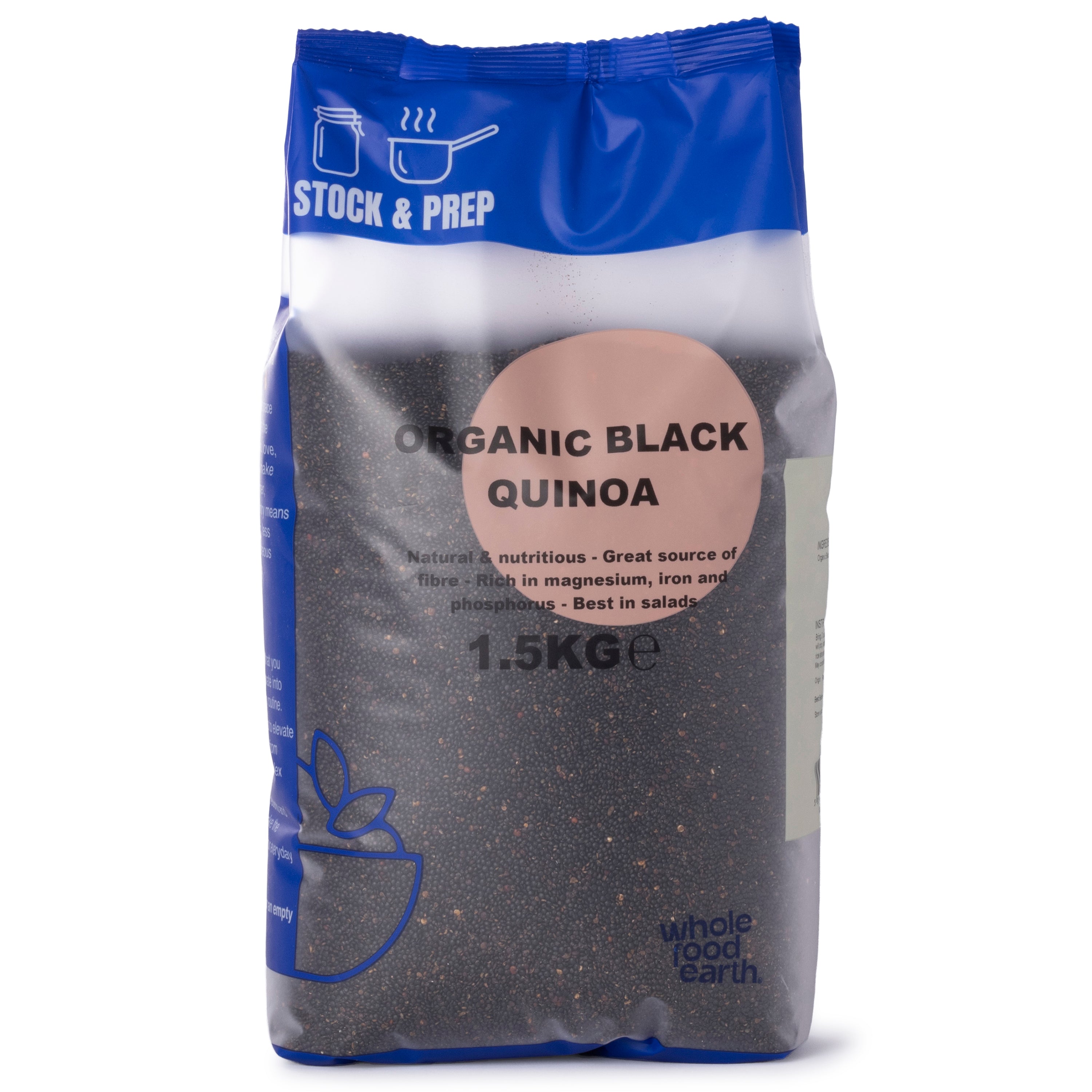 Organic Black Quinoa - Stock & Prep - 1.5kg