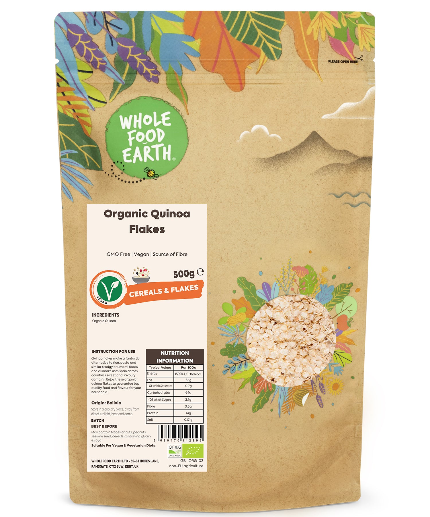 Organic Quinoa Flakes