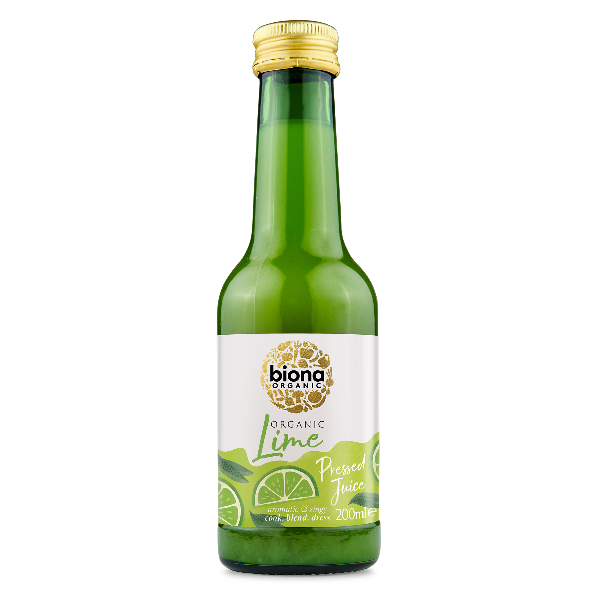 Organic Lime Juice - Not from Concentrate - Cook-Blend-Dress - 200ml - Biona