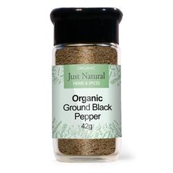 Org Pepper Ground Black Jar