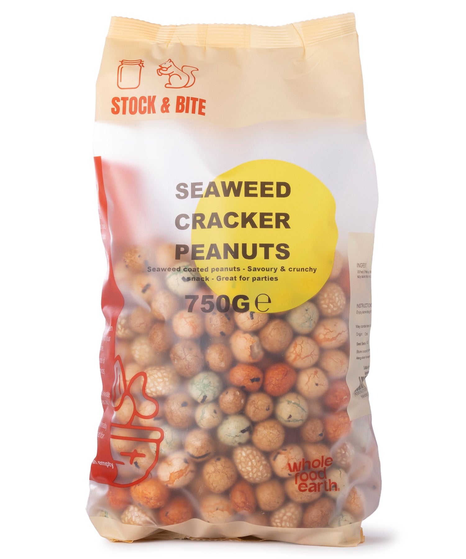 Seaweed Cracker Peanuts - Stock & Bite - 750g