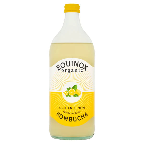 Organic Sicilian Lemon Kombucha - Equinox - 750ml