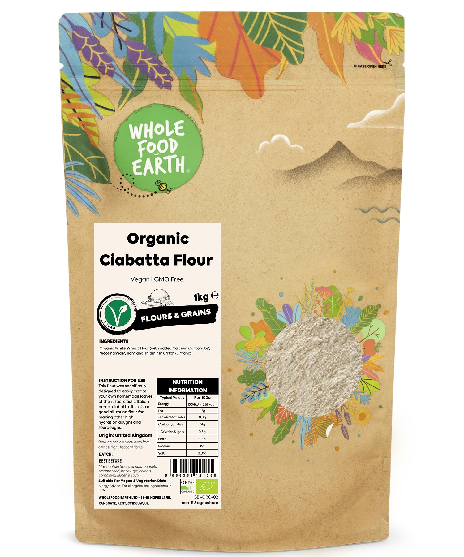 Organic Ciabatta Flour