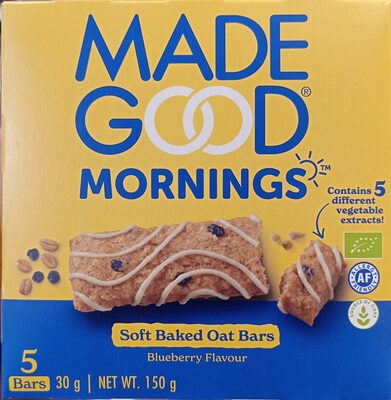 MadeGood Morning Bar Blueberry