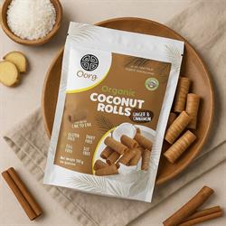 Coconut Rolls Ginger Cinnamon