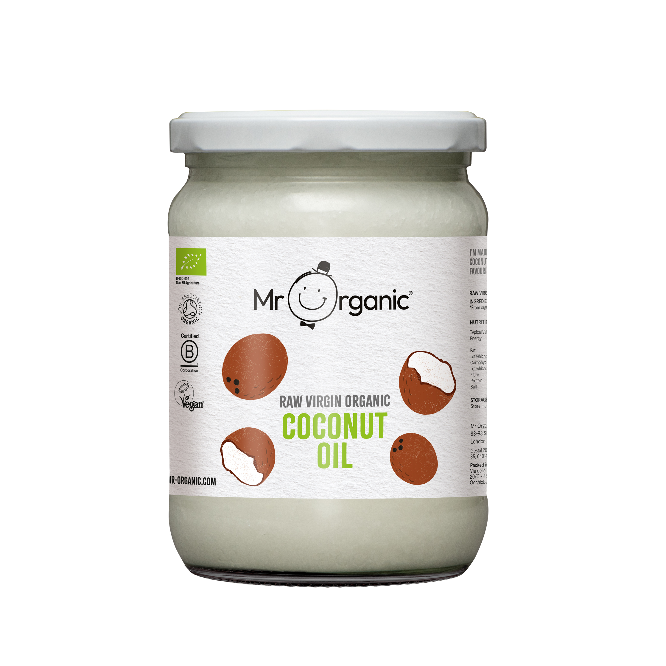 Mr Organic Raw Virgin Coconut Oil 500ml