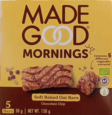 MadeGood Morning Bar Chocolate