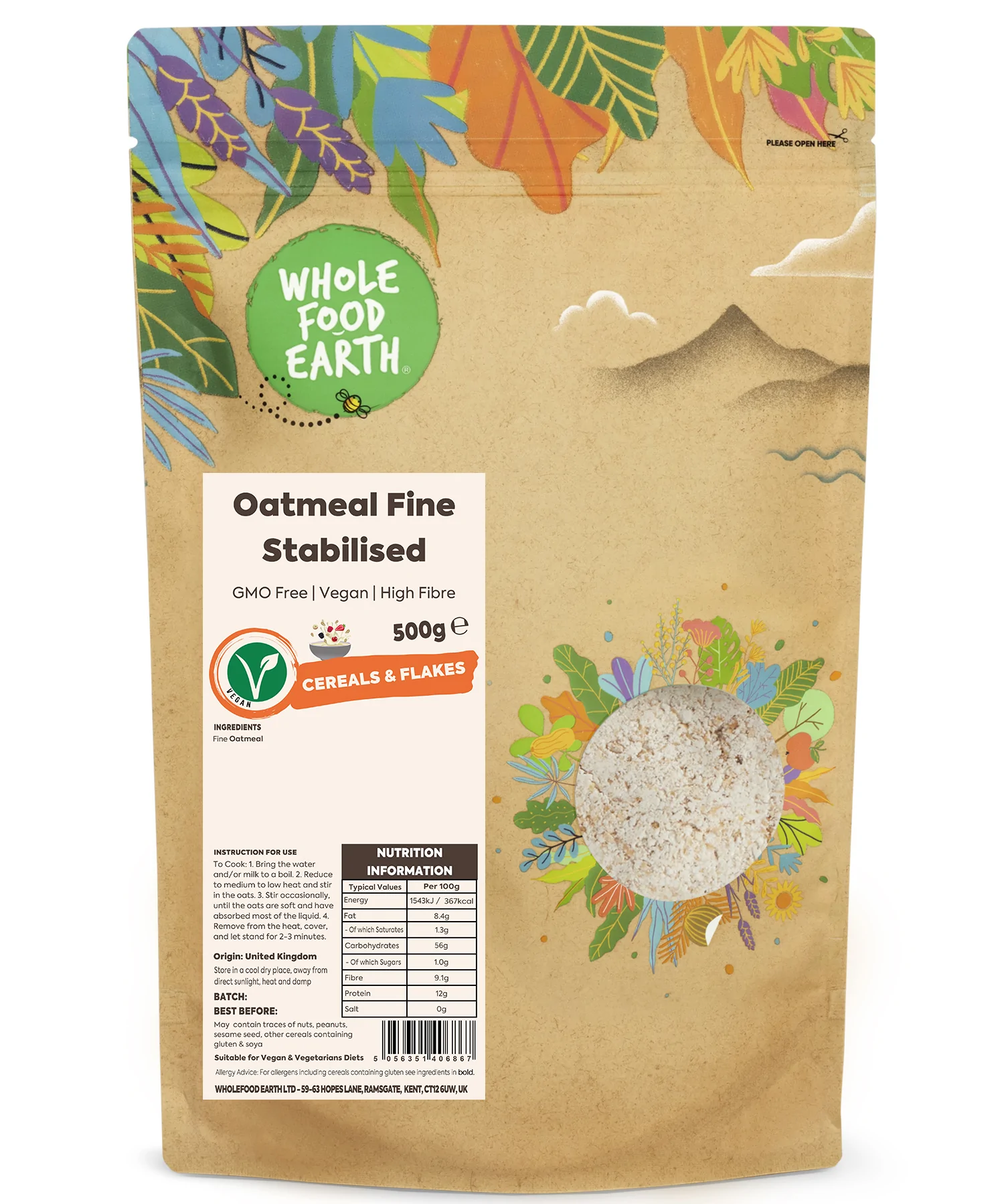 Oatmeal Fine Stabilised