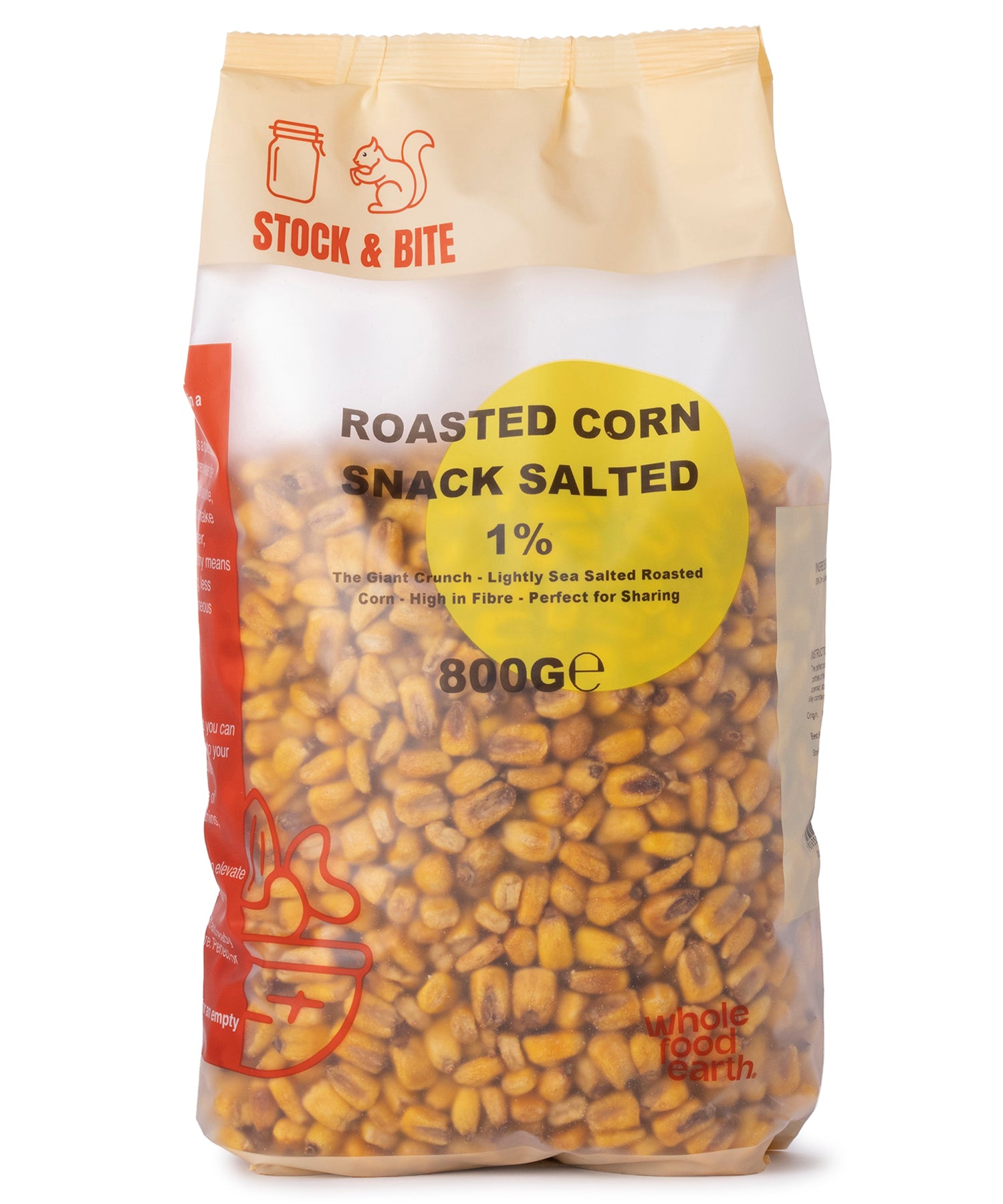 Roasted Corn Snack Salted 1% - Stock & Bite - 800g