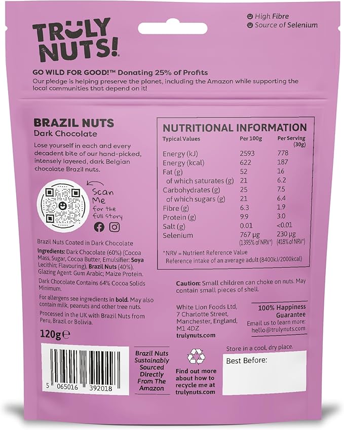 Belgian Dark Chocolate Brazil Nuts - Truly Nuts!