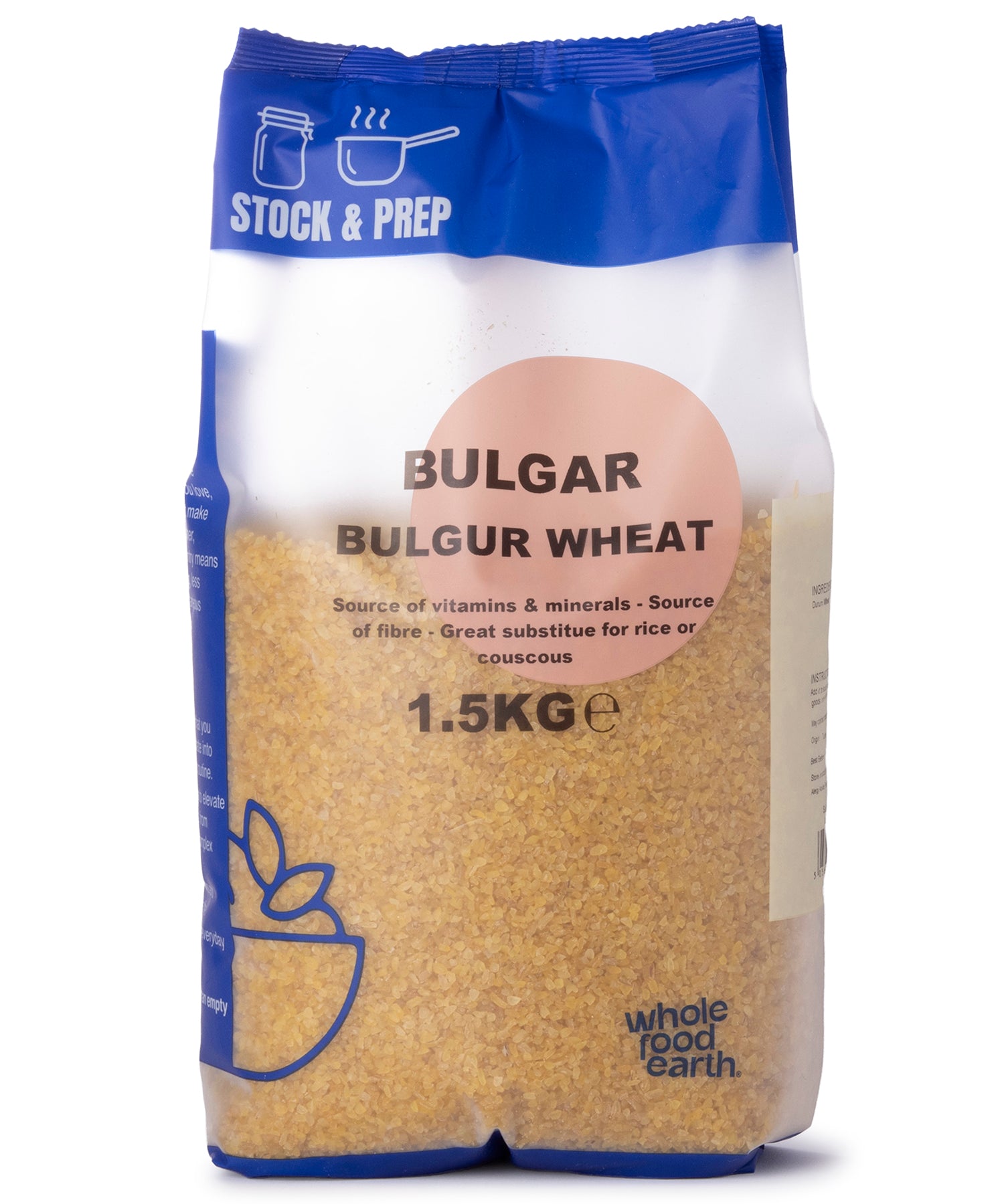 Bulgar/Bulgur Wheat - Stock & Prep - 1.5kg